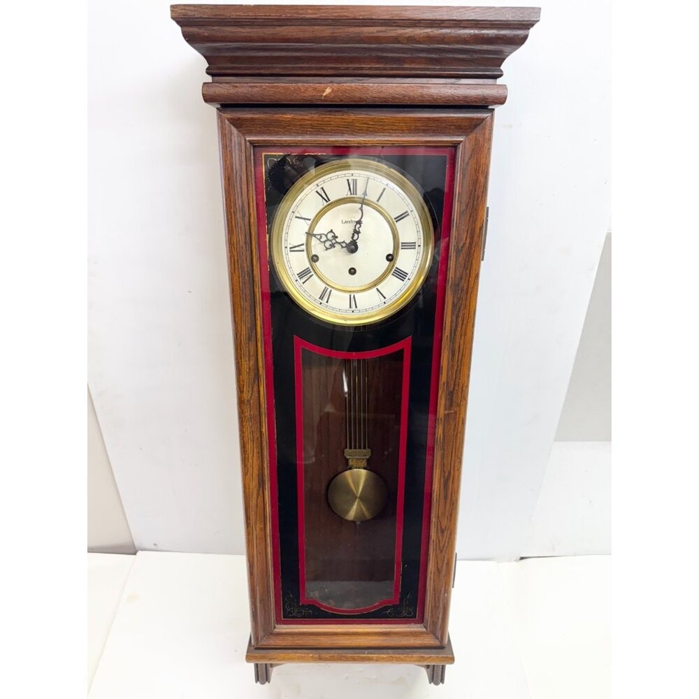 Antique Landmark Wood Wall Clock